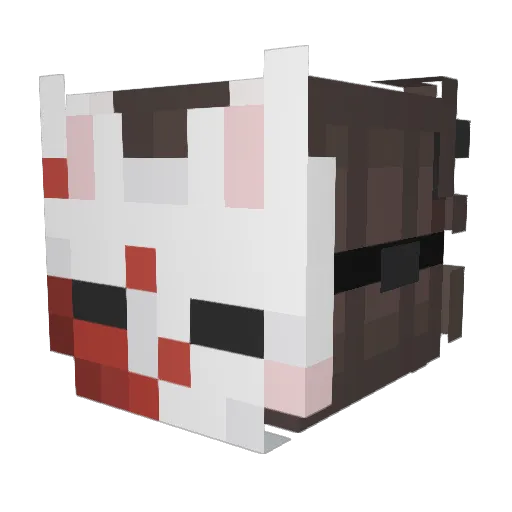 999veeti Minecraft avatar head, 3D render