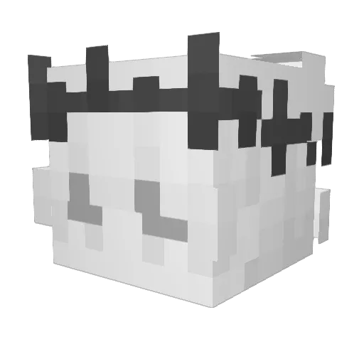 99AK Minecraft avatar head, 3D render