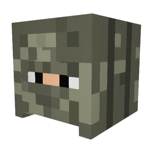 99Aimbot99 Minecraft avatar head, 3D render