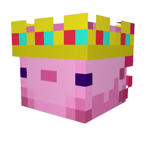 99Apollo Minecraft avatar head, 3D render