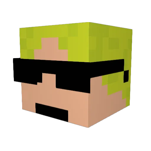 99Benson1000 Minecraft avatar head, 3D render