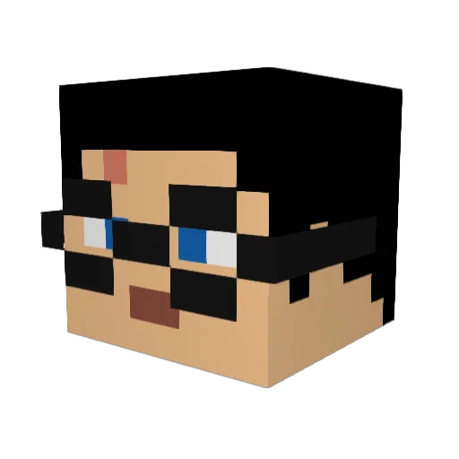 99TheTerrible Minecraft avatar head, 3D render