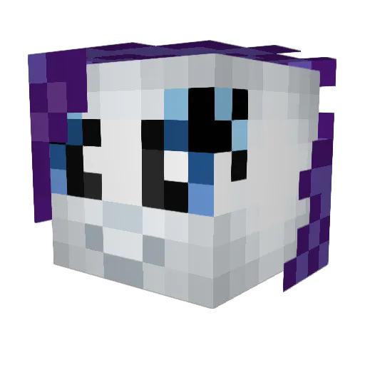 99_Pr0bl3Ms Minecraft avatar head, 3D render