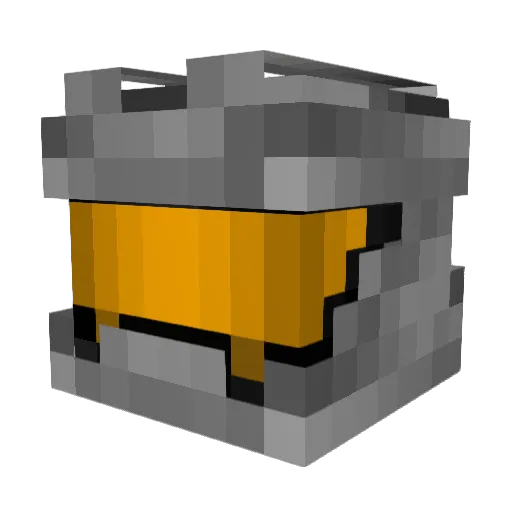 99captain Minecraft avatar head, 3D render