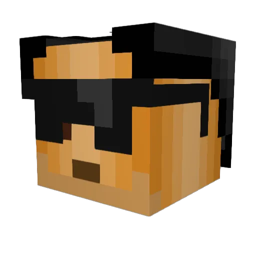 99pipo Minecraft avatar head, 3D render