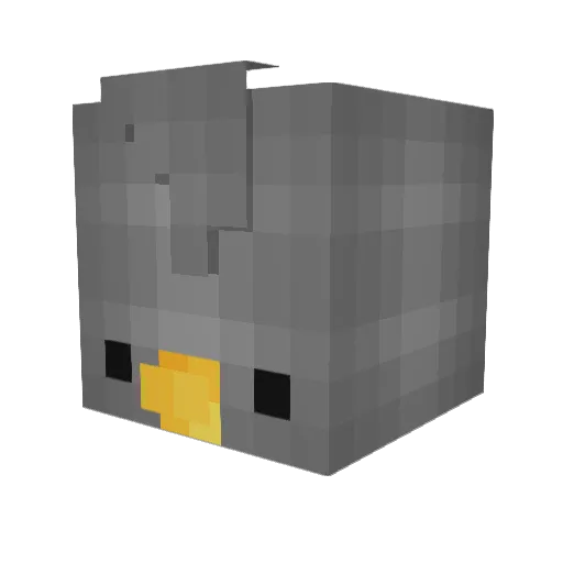 99samishi Minecraft avatar head, 3D render