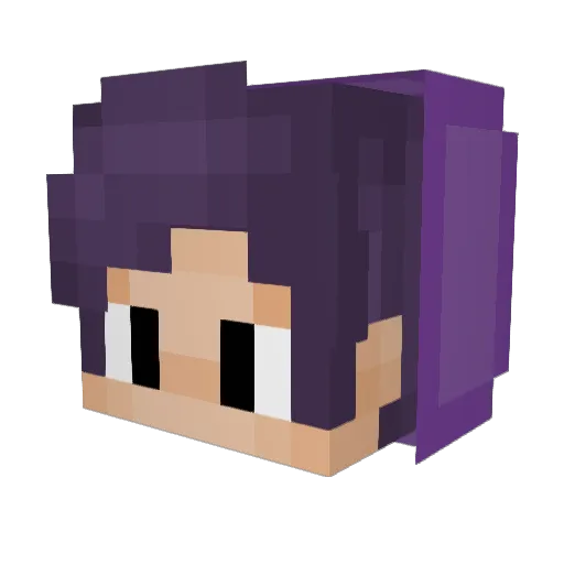 99shadows Minecraft avatar head, 3D render