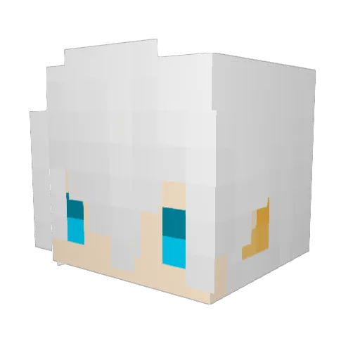 99sn Minecraft avatar head, 3D render