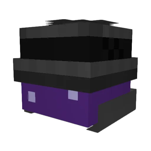 9AINFULL Minecraft avatar head, 3D render