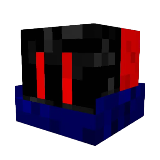 9ETX Minecraft avatar head, 3D render