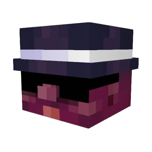 9Emperor Minecraft avatar head, 3D render
