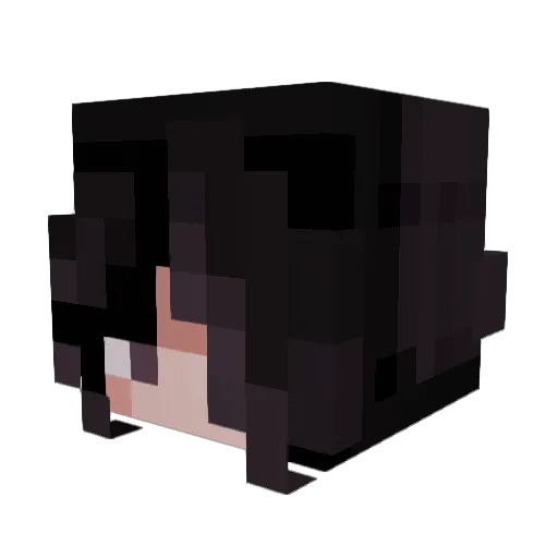 9Eva Minecraft avatar head, 3D render