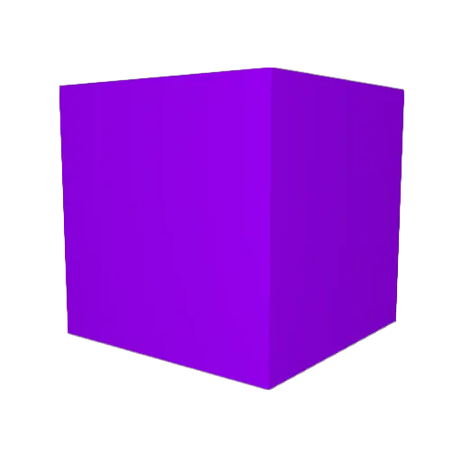 9F00FF Minecraft avatar head, 3D render