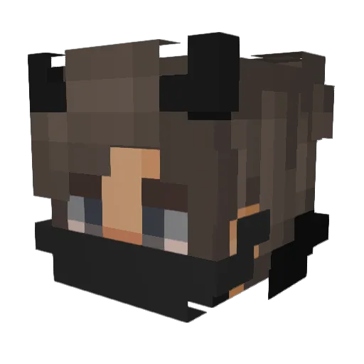 9FM Minecraft avatar head, 3D render
