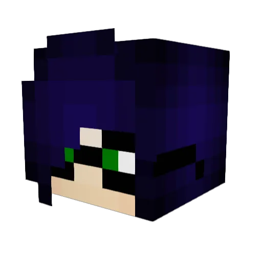 9FtTRex Minecraft avatar head, 3D render