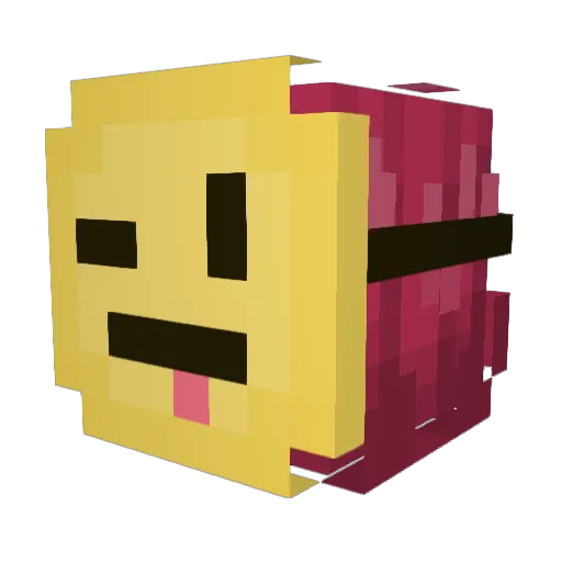 9G9A Minecraft avatar head, 3D render