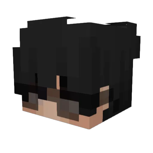 9Knbq Minecraft avatar head, 3D render
