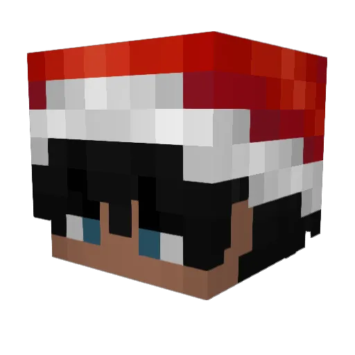 9Kubus Minecraft avatar head, 3D render