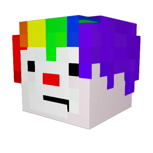 9NN Minecraft avatar head, 3D render