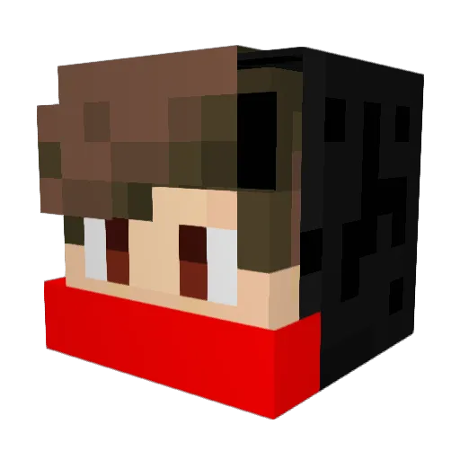 9Philipp9 Minecraft avatar head, 3D render