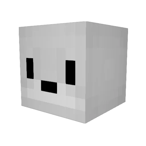 9Ryan Minecraft avatar head, 3D render