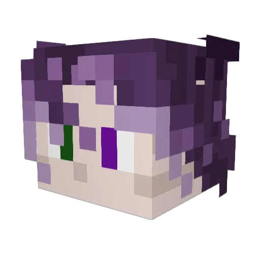 9Sharkman Minecraft avatar head, 3D render