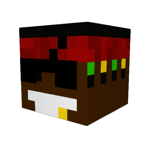 9Silica9 Minecraft avatar head, 3D render