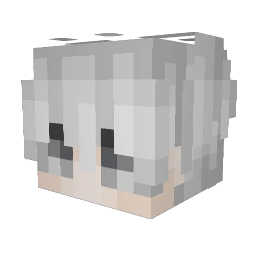 9TENTV10 Minecraft avatar head, 3D render