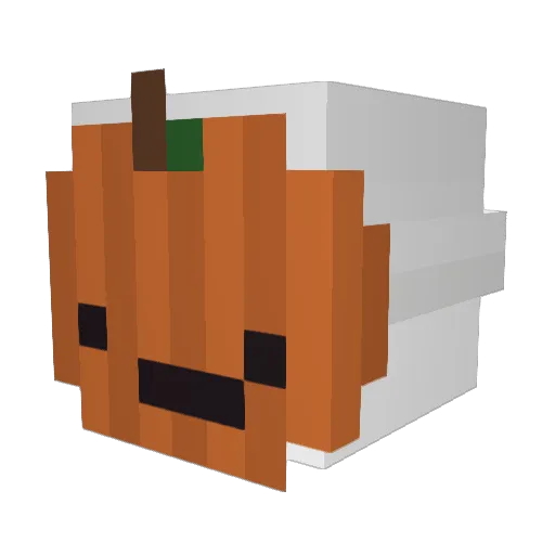9UPPPP Minecraft avatar head, 3D render