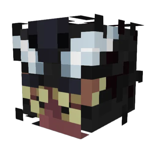 9Venom99 Minecraft avatar head, 3D render