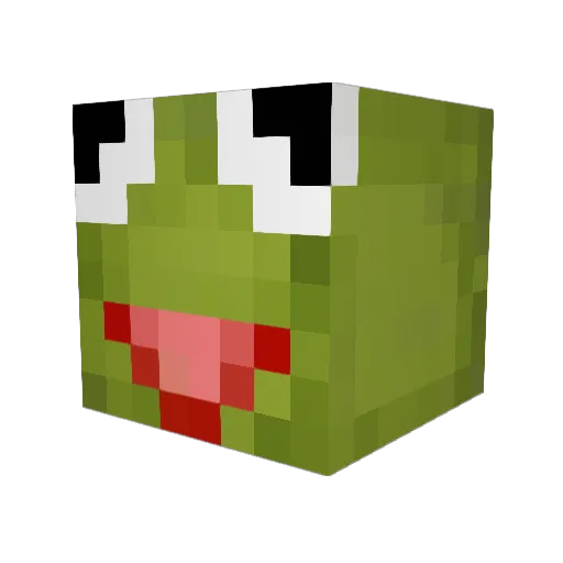 9_9e Minecraft avatar head, 3D render