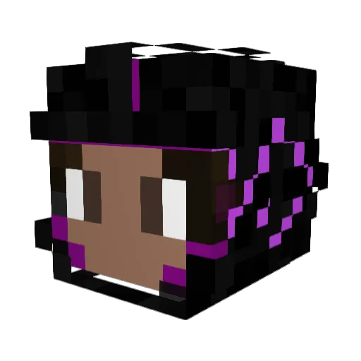 9_Pixels Minecraft avatar head, 3D render