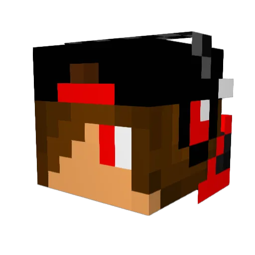 9_oomm Minecraft avatar head, 3D render