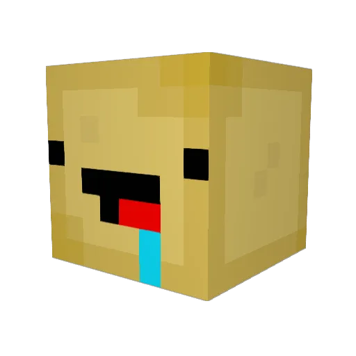 9amza Minecraft avatar head, 3D render