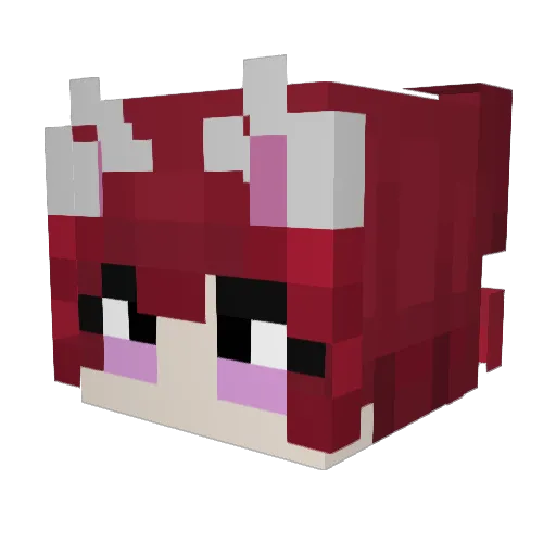 9cds Minecraft avatar head, 3D render