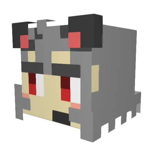 9cvua9f Minecraft avatar head, 3D render