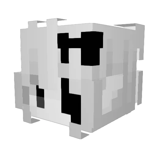 9dox Minecraft avatar head, 3D render