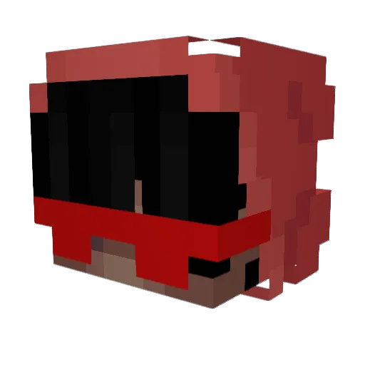 9ds6 Minecraft avatar head, 3D render