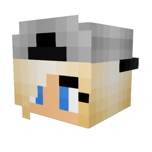 9eda Minecraft avatar head, 3D render