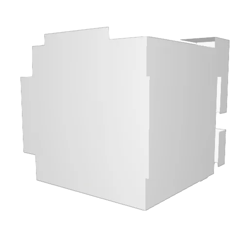 9ehe Minecraft avatar head, 3D render