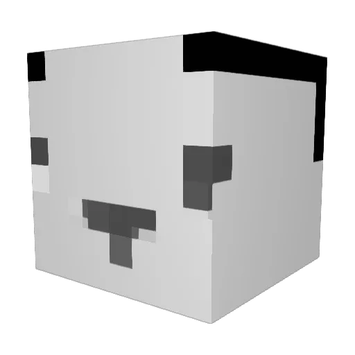 9etsIsGoat Minecraft avatar head, 3D render