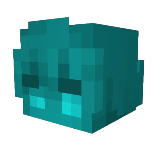 9flair Minecraft avatar head, 3D render