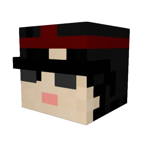 9flokka Minecraft avatar head, 3D render