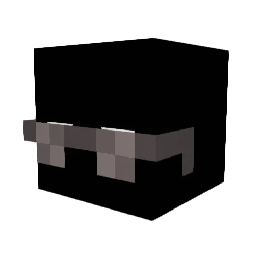 9ghoul Minecraft avatar head, 3D render