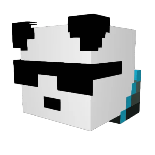 9ice9 Minecraft avatar head, 3D render
