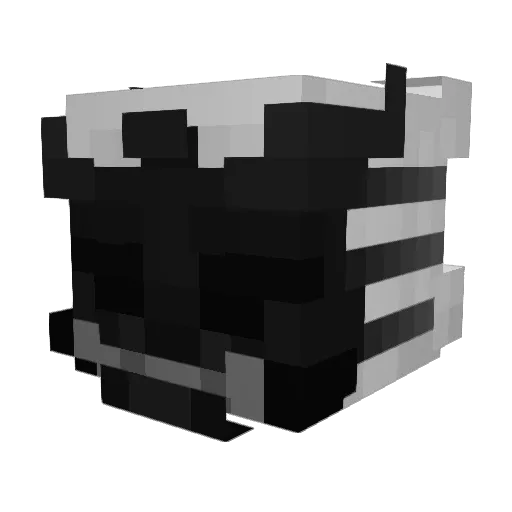 9inE3 Minecraft avatar head, 3D render