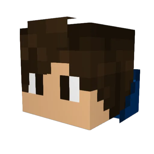 9kanad Minecraft avatar head, 3D render
