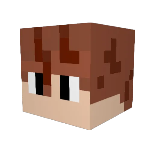 9kazys Minecraft avatar head, 3D render