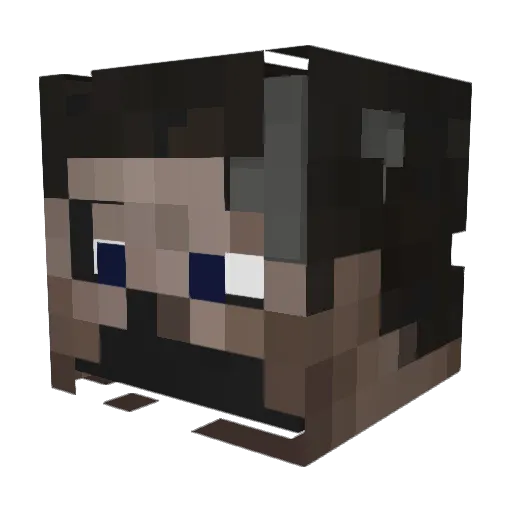 9kim Minecraft avatar head, 3D render