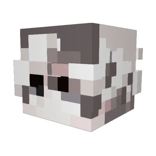 9l3a Minecraft avatar head, 3D render